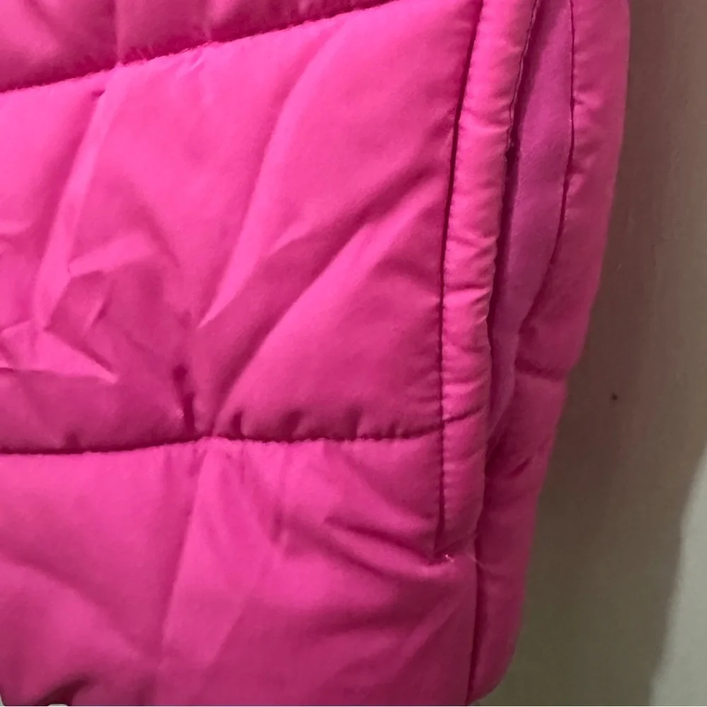 342 PUMA | EUC Girls  Pink & Black Colorblock Puffer Vest – Size XS (5/6)
